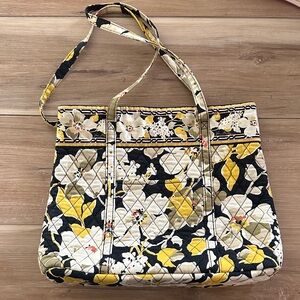 Vera Bradley Dogwood Quilted Tote retired